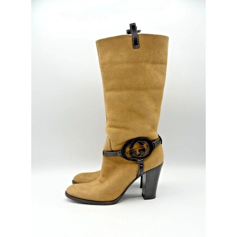 Gucci tan sheepskin